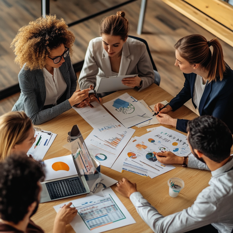 siaranazir_create_a_team_sitting_around_a_table_discussing_a__0d773782-5785-4a25-8ada-d5a353361eff_3